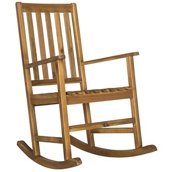 Safavieh Barstow Brown Patio Rocking Chair