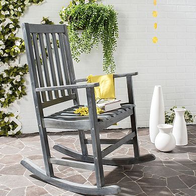 Safavieh Barstow Gray Patio Rocking Chair