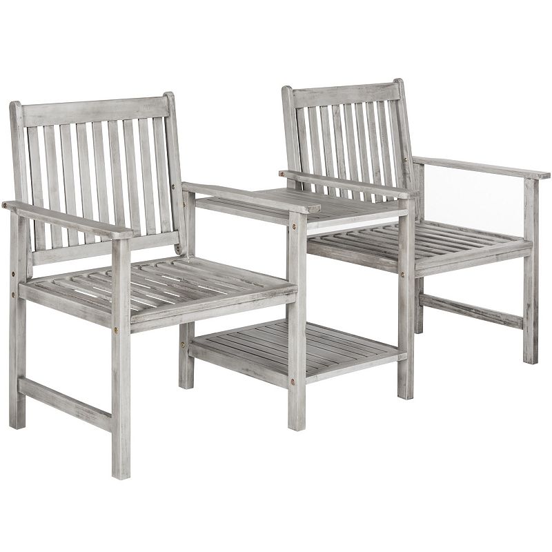 Safavieh Brea Twin Patio Seating Bench, Multicolor