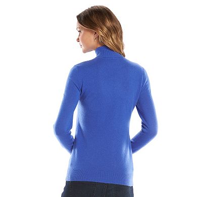 Women's Apt. 9® Cashmere Turtleneck Sweater