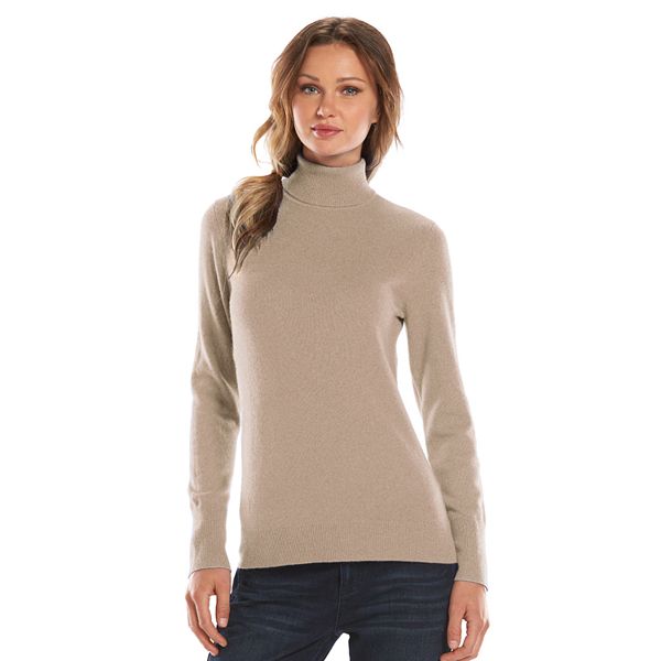 Women's Apt. 9® Cashmere Turtleneck Sweater