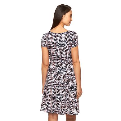 Women's AB Studio Print Swing Dress