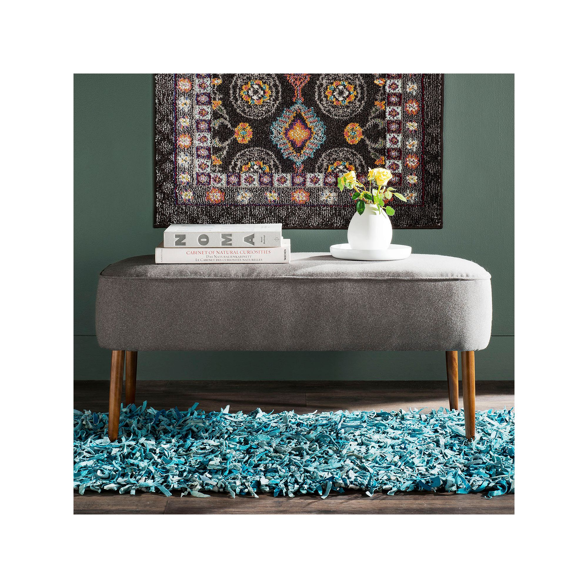 Safavieh Levi Bench, Gray