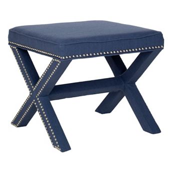 Safavieh Palmer Nailhead Trim Ottoman