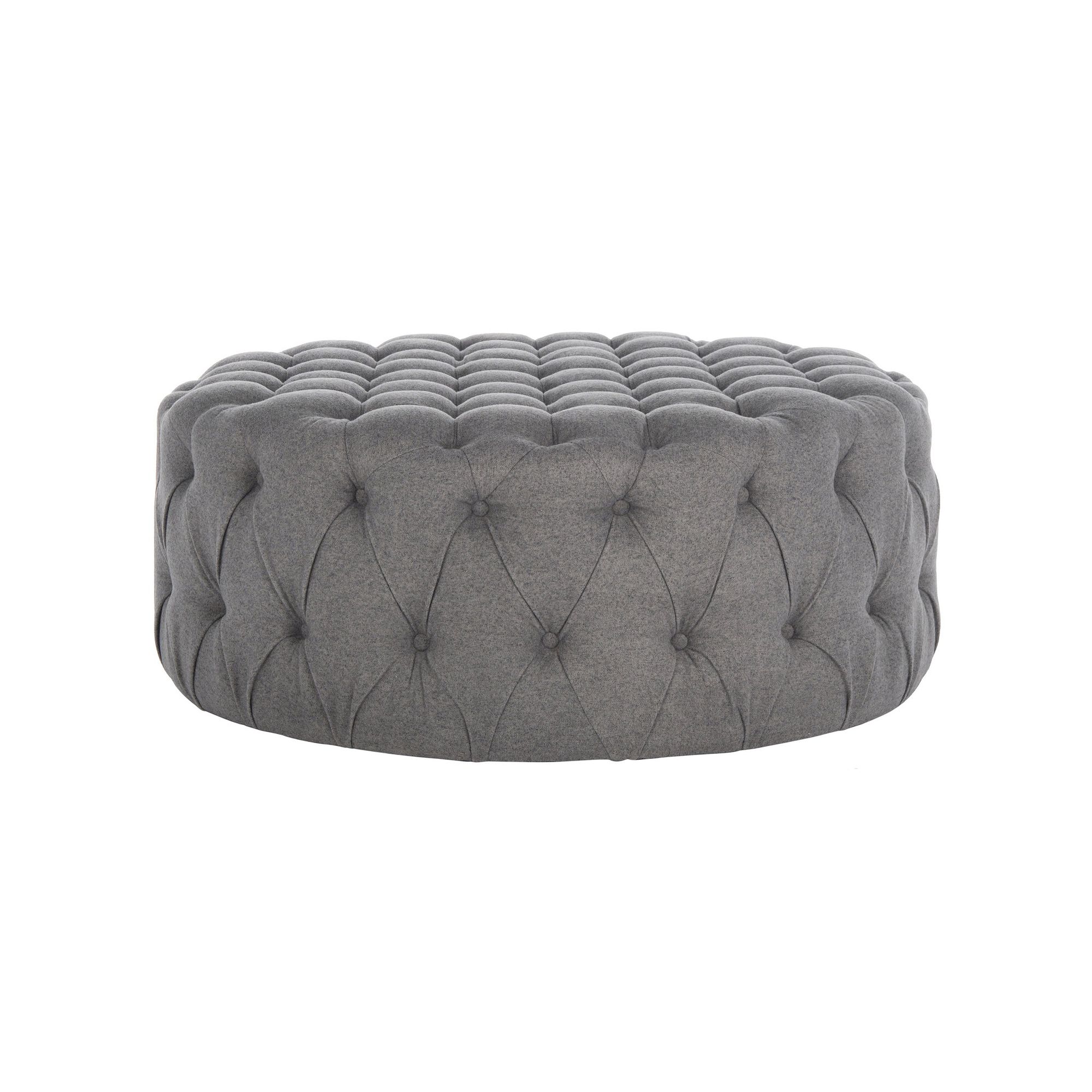 Safavieh Charlene Tufted Ottoman, Gray