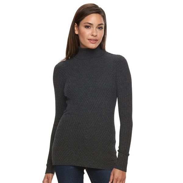 Women's Apt. 9® Ribbed Turtleneck Sweater