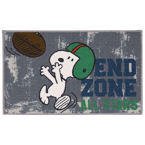 Peanuts Friends “End Zone All Stars” Rug – 18″ x 30″