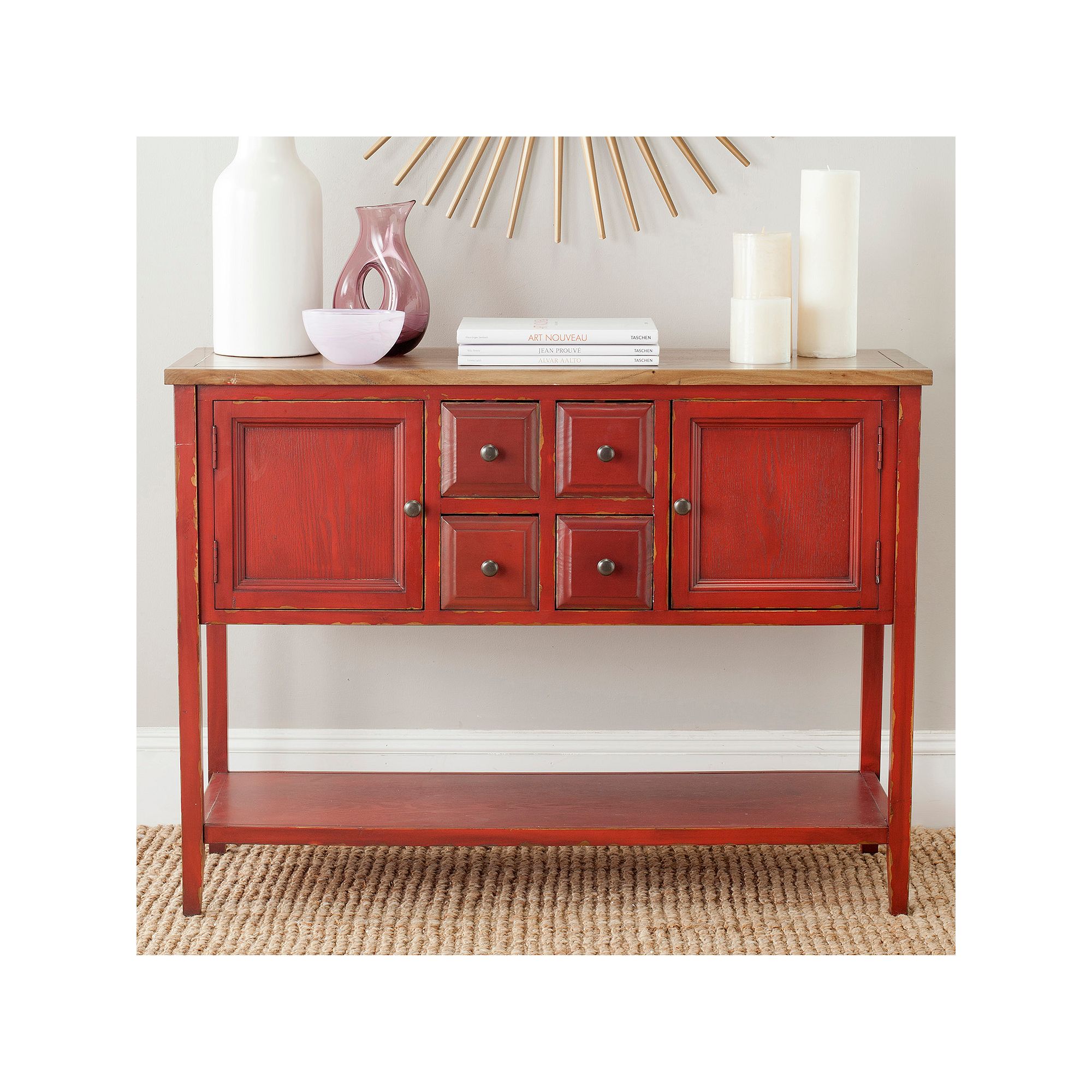 Safavieh Charlotte Sideboard Table, Egyptian Red