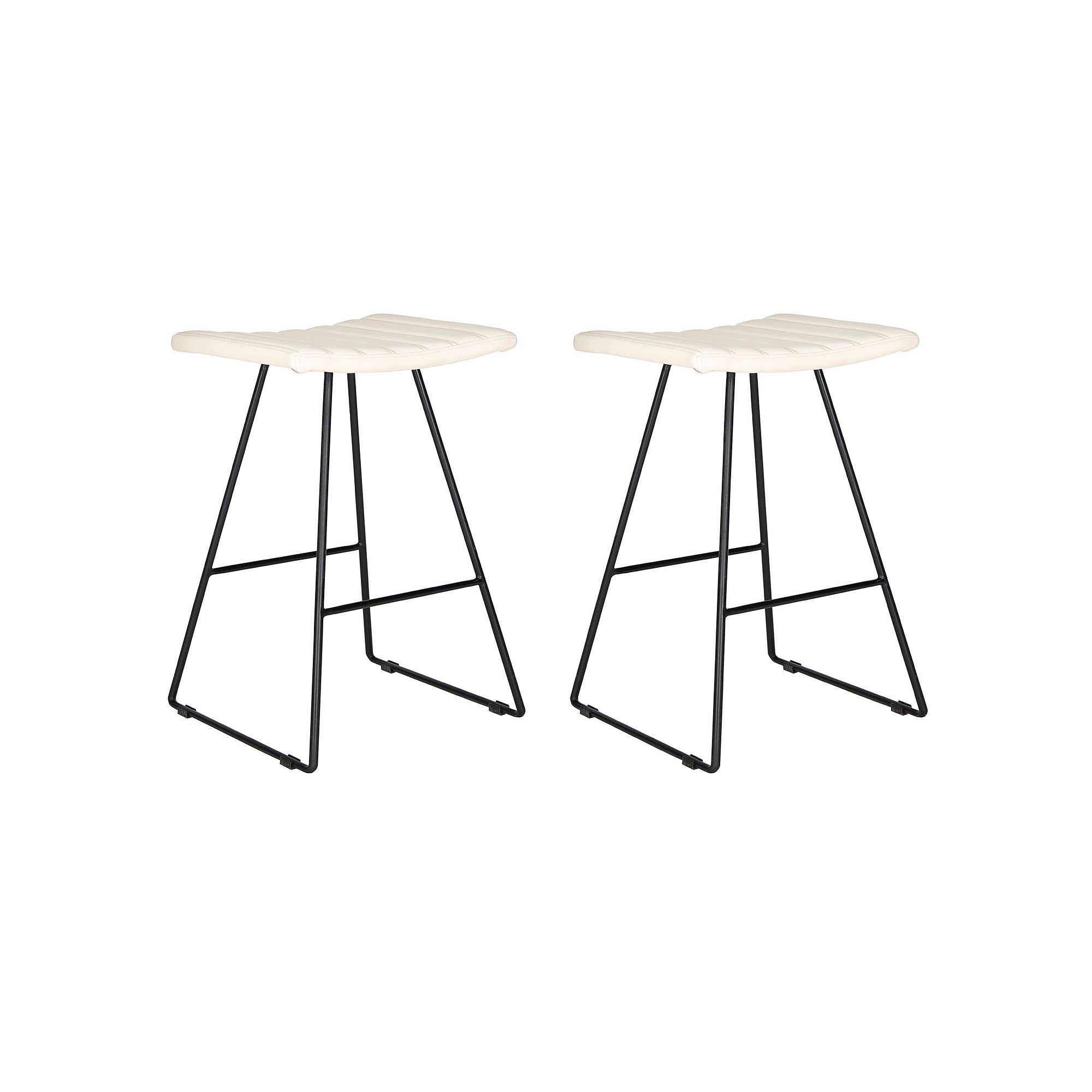 Safevieh Akito Counter Stool 2-piece Set, Ivory