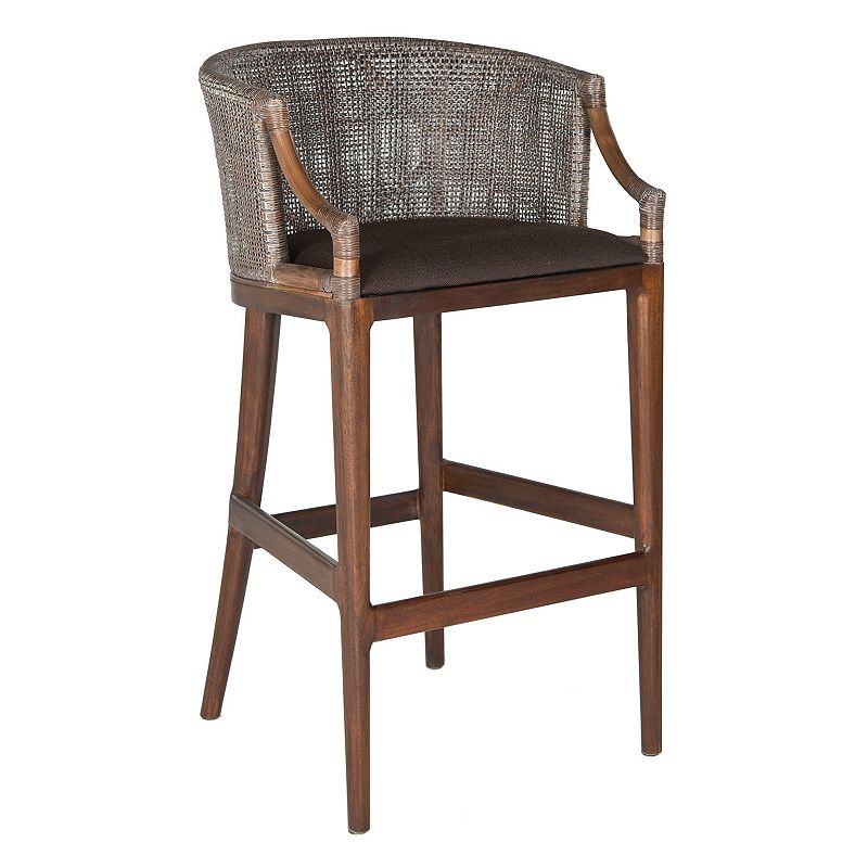 SAFAVIEH Brando Bar Stool Brown / Brown