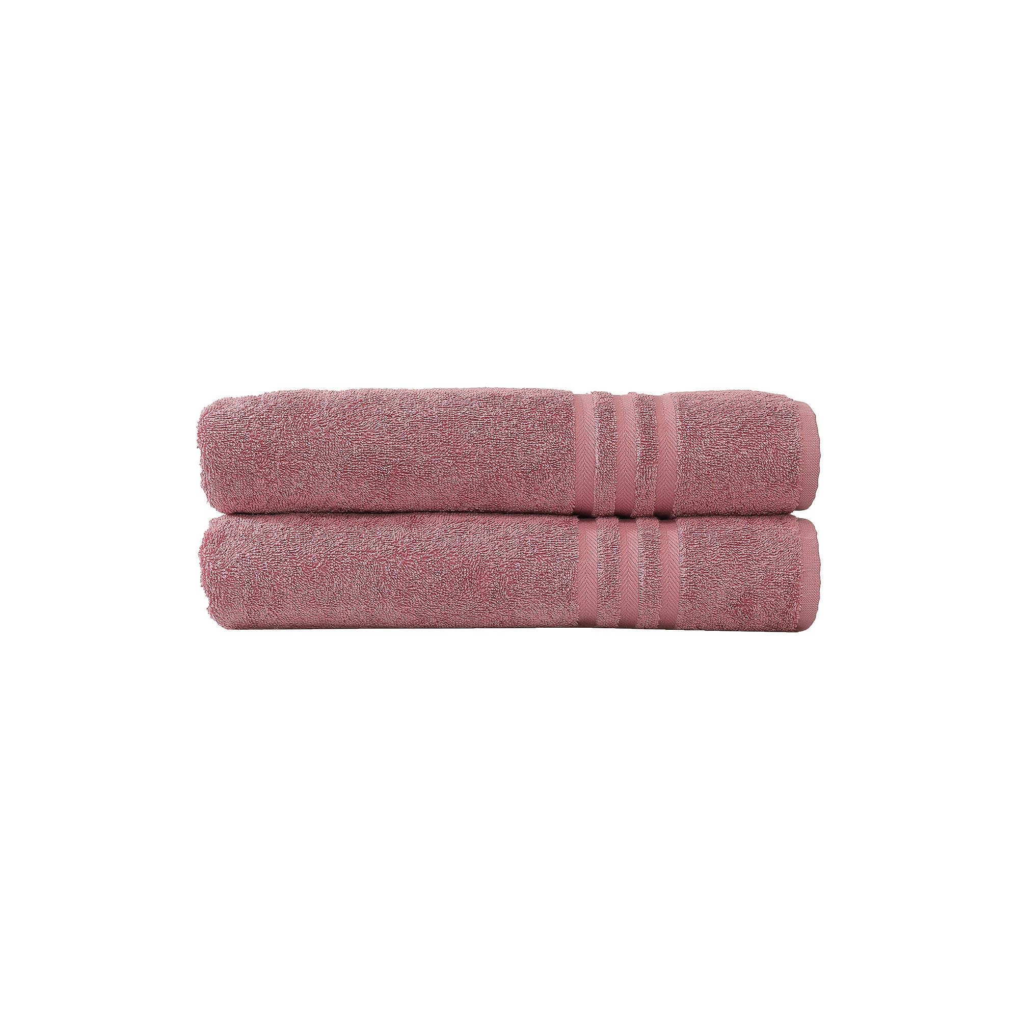 Linum Home Textiles Denzi 2-pack Bath Towels, Tea Pink