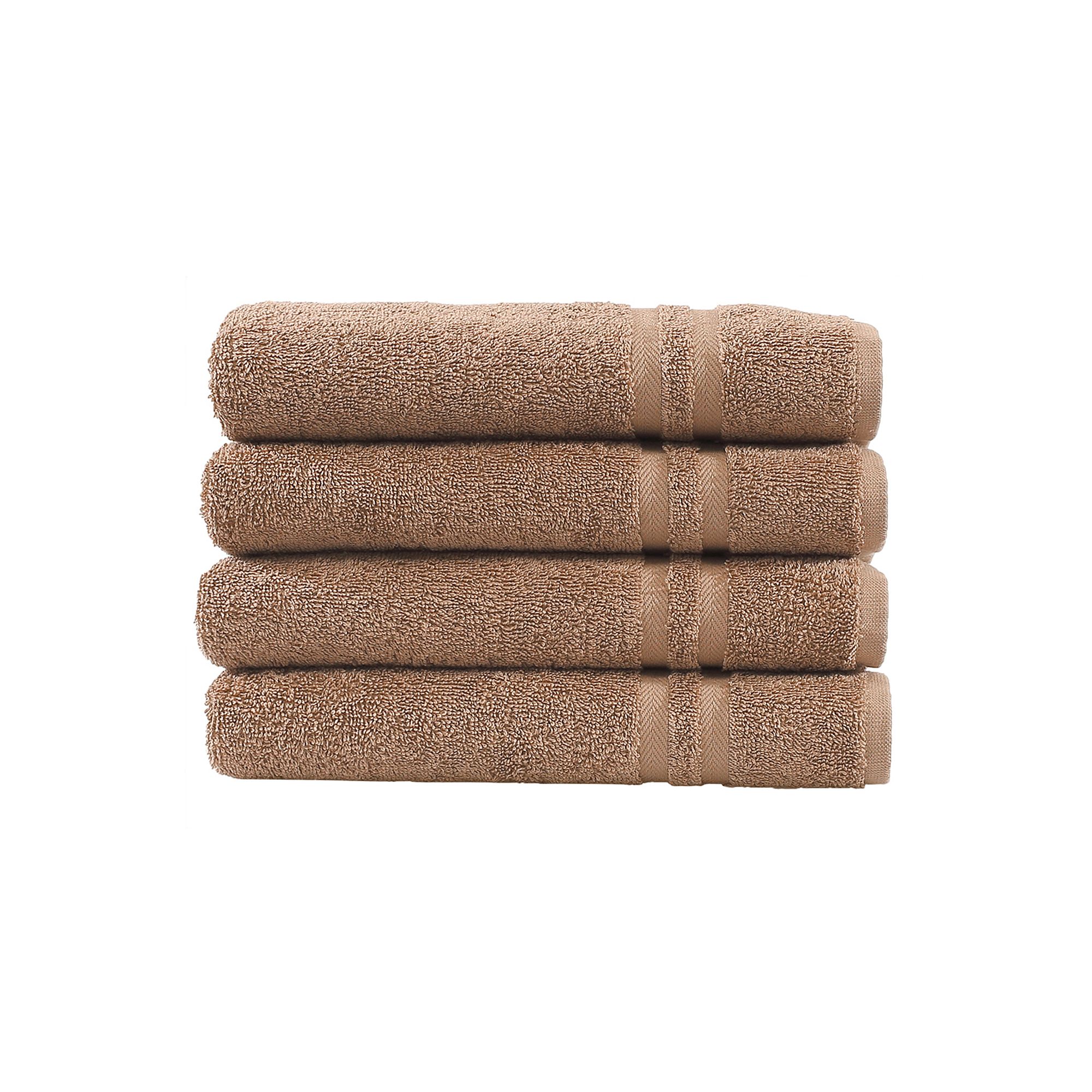 Linum Home Textiles Denzi 4-pack Hand Towels, Latte