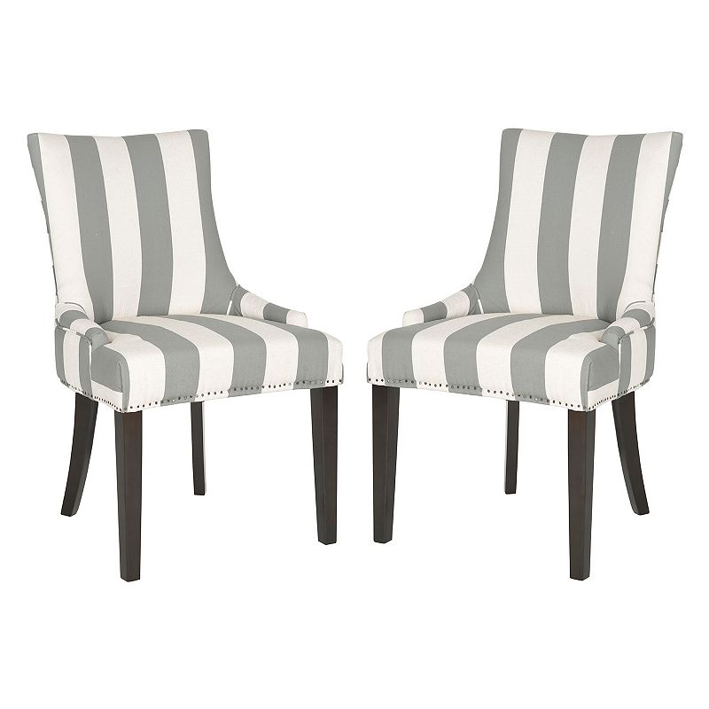 Safavieh Lester Dining Chair 2-piece Set, Grey
