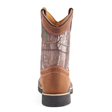Itasca Real Tree Camo Girls' Leather Western Boots