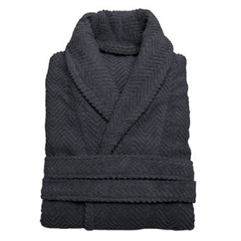 Linum Home Textiles Unisex Herringbone Weave Bathrobe