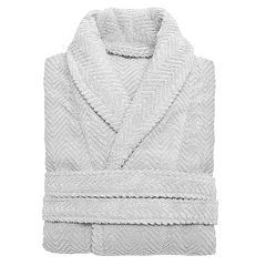 Linum Home Textiles Unisex Herringbone Weave Bathrobe