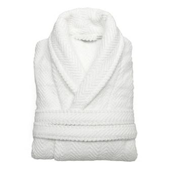 Linum Home Textiles Unisex Herringbone Weave Bathrobe