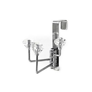 Splash Home Luce 3 Swivel Hook Over the Door Organizer