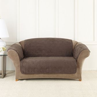 Sure Fit Microfiber Non-Skid Pet Loveseat Cover