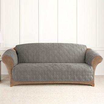 Sure Fit Microfiber Non-Skid Pet Sofa Cover