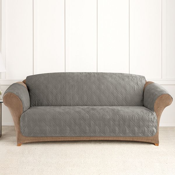 Sure Fit Microfiber NonSkid Pet Sofa Cover