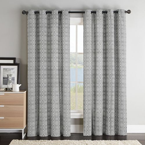 VCNY Brayden Geometric Curtain – 55” x 84”