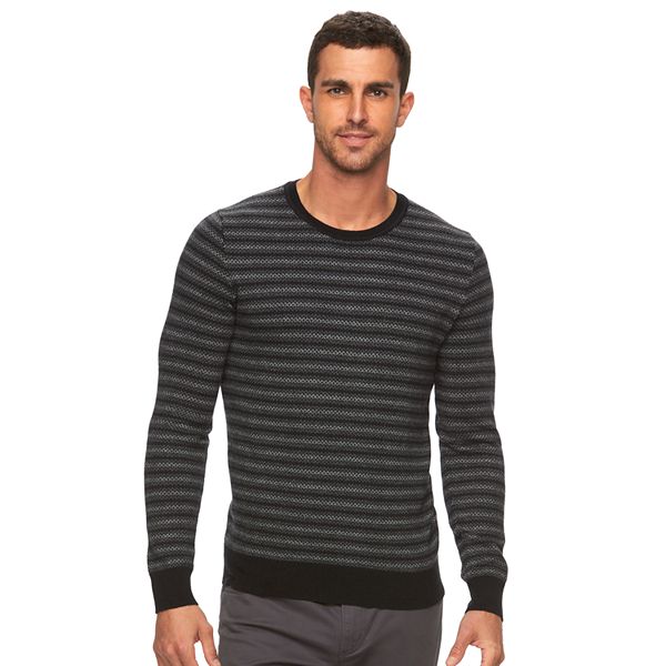 Men's Marc Anthony Slim-Fit Striped Cashmere-Blend Merino Sweater