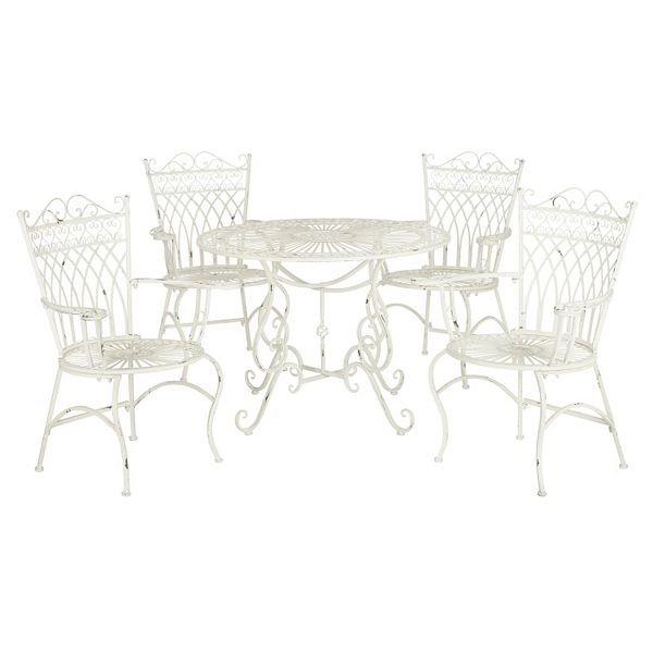 Safavieh Thessaly Patio Chair Table 5, Outdoor Furniture 5 Piece Set