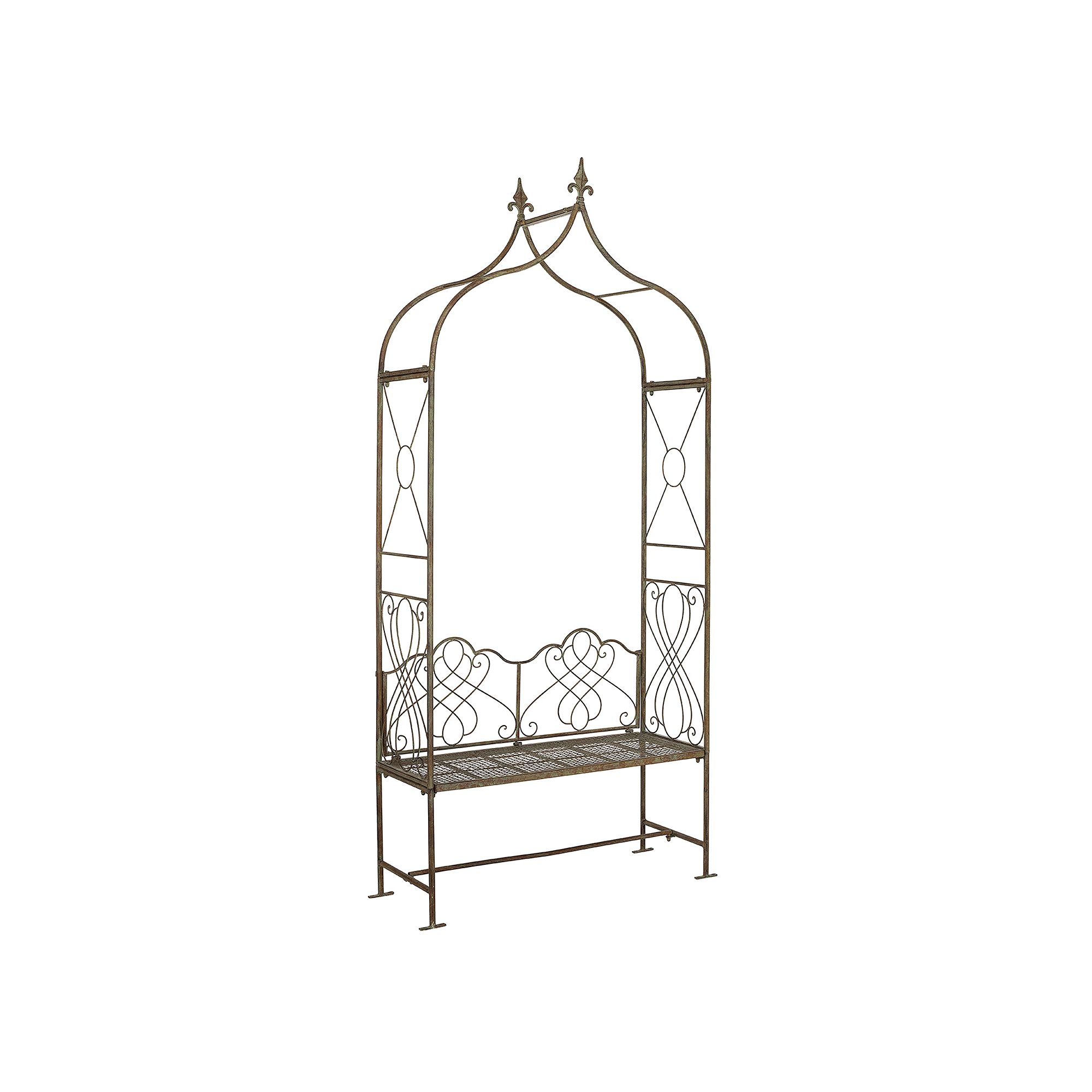 Safavieh Eloise Patio Archway Arbor, Rustic Blue