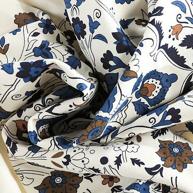 EFF Floral Printed Cotton Twill Room Darkening Curtain Panel