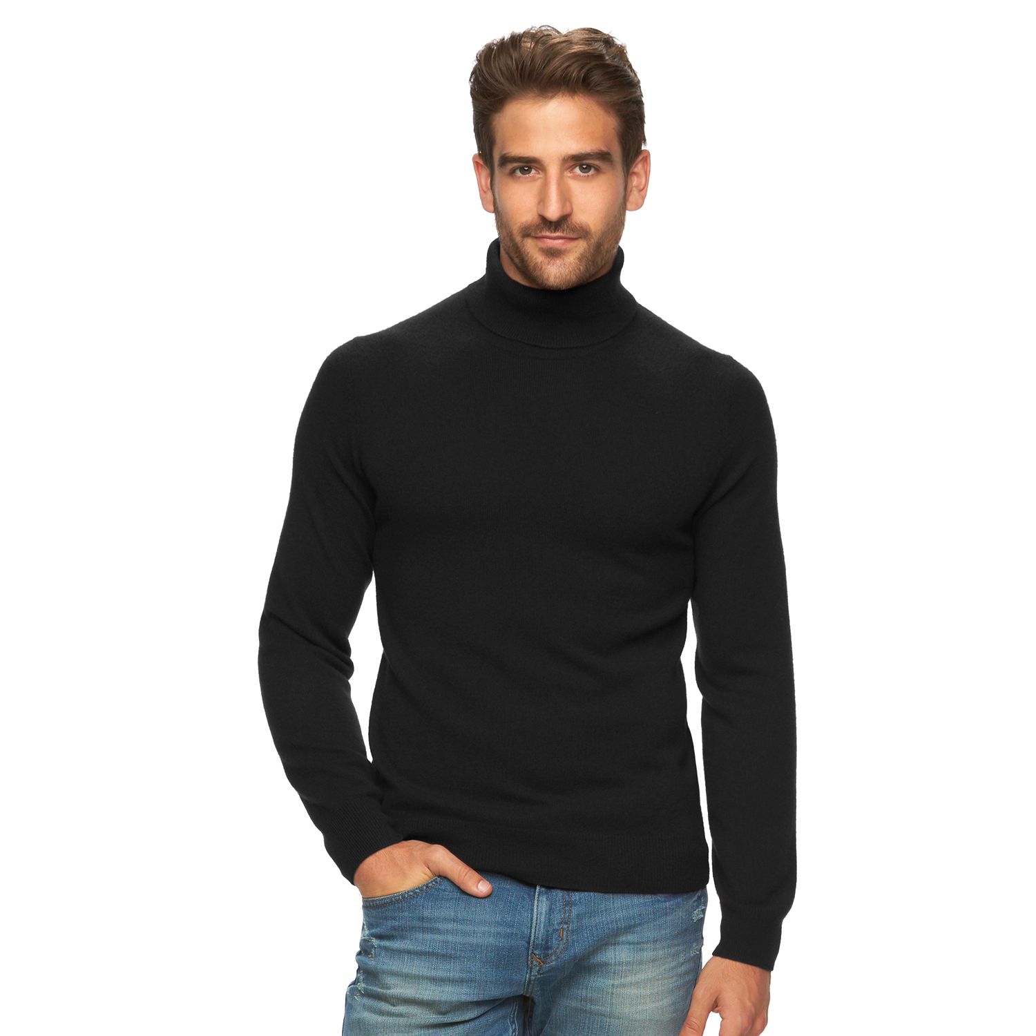 mens neck sweater