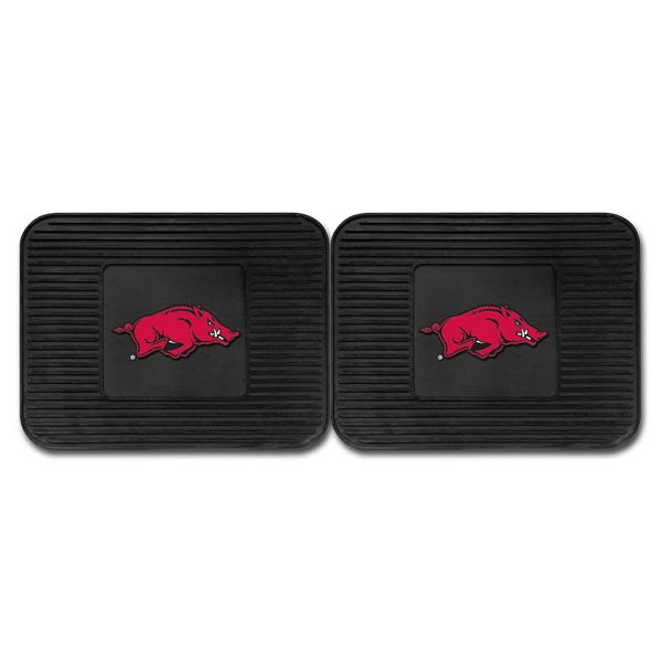 FANMATS Arkansas Razorbacks 2Pack Utility Backseat Car Mats