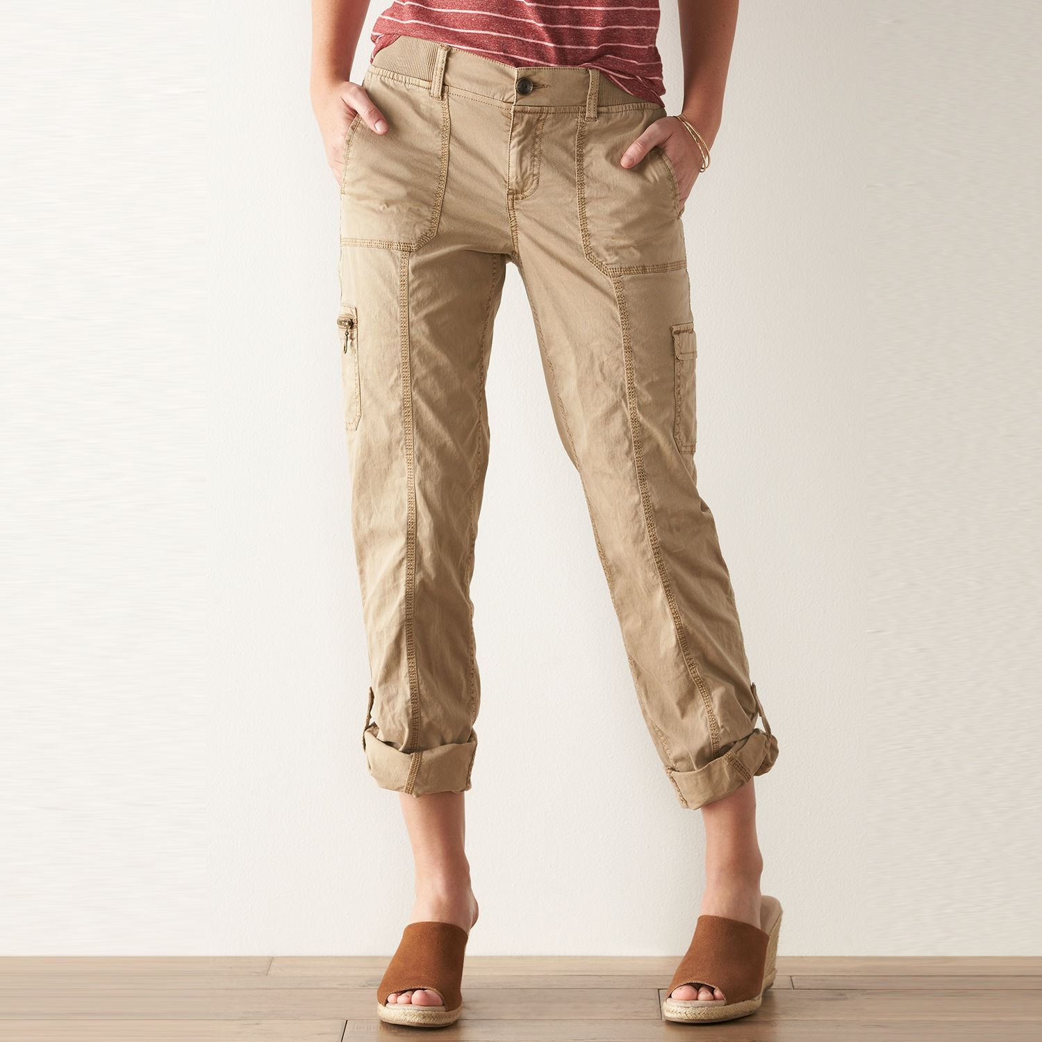 womens cargo pants kohls