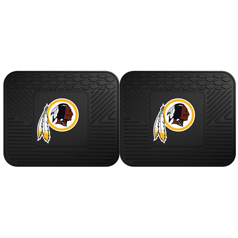 Washington Redskins Backseat Utility Mats - Set of 2