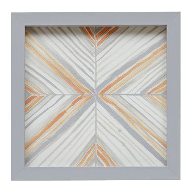 Intelligent Design Geometric Framed Canvas Wall Art 3-piece Set