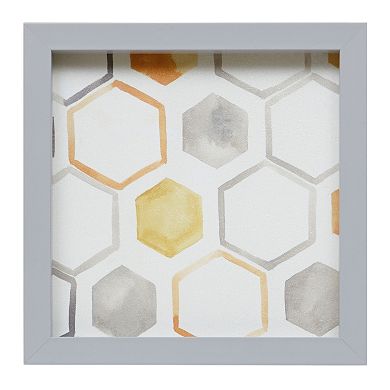 Intelligent Design Geometric Framed Canvas Wall Art 3-piece Set