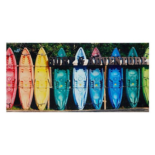 Intelligent Design Kayaking Colors Canvas Wall Art