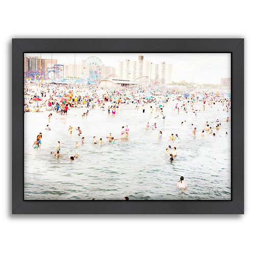 Americanflat Coney Island August Framed Wall Art