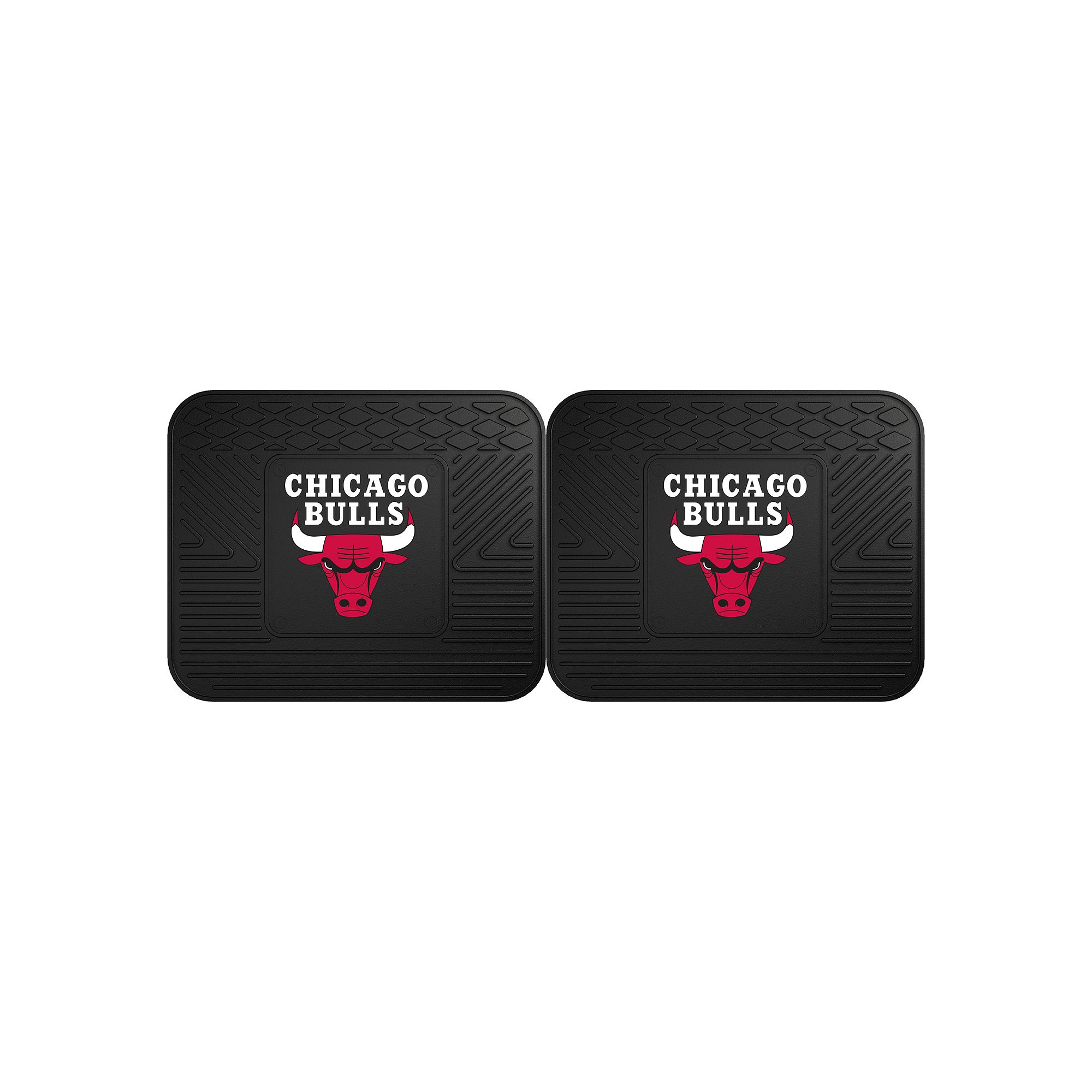 FANMATS Chicago Bulls 2-Pack Utility Backseat Car Mats, Team