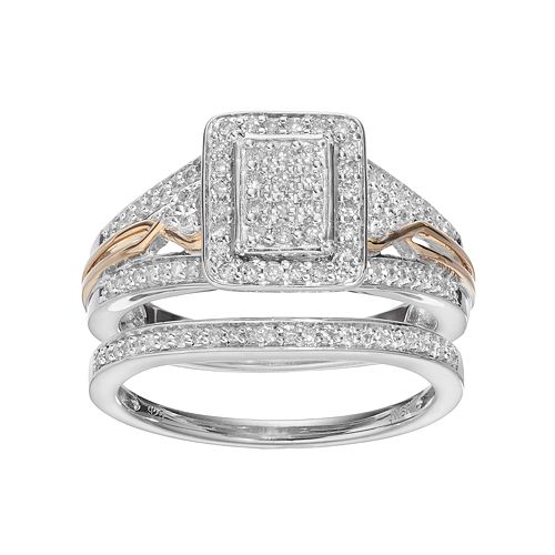 1 2 carat diamond sterling silver ring