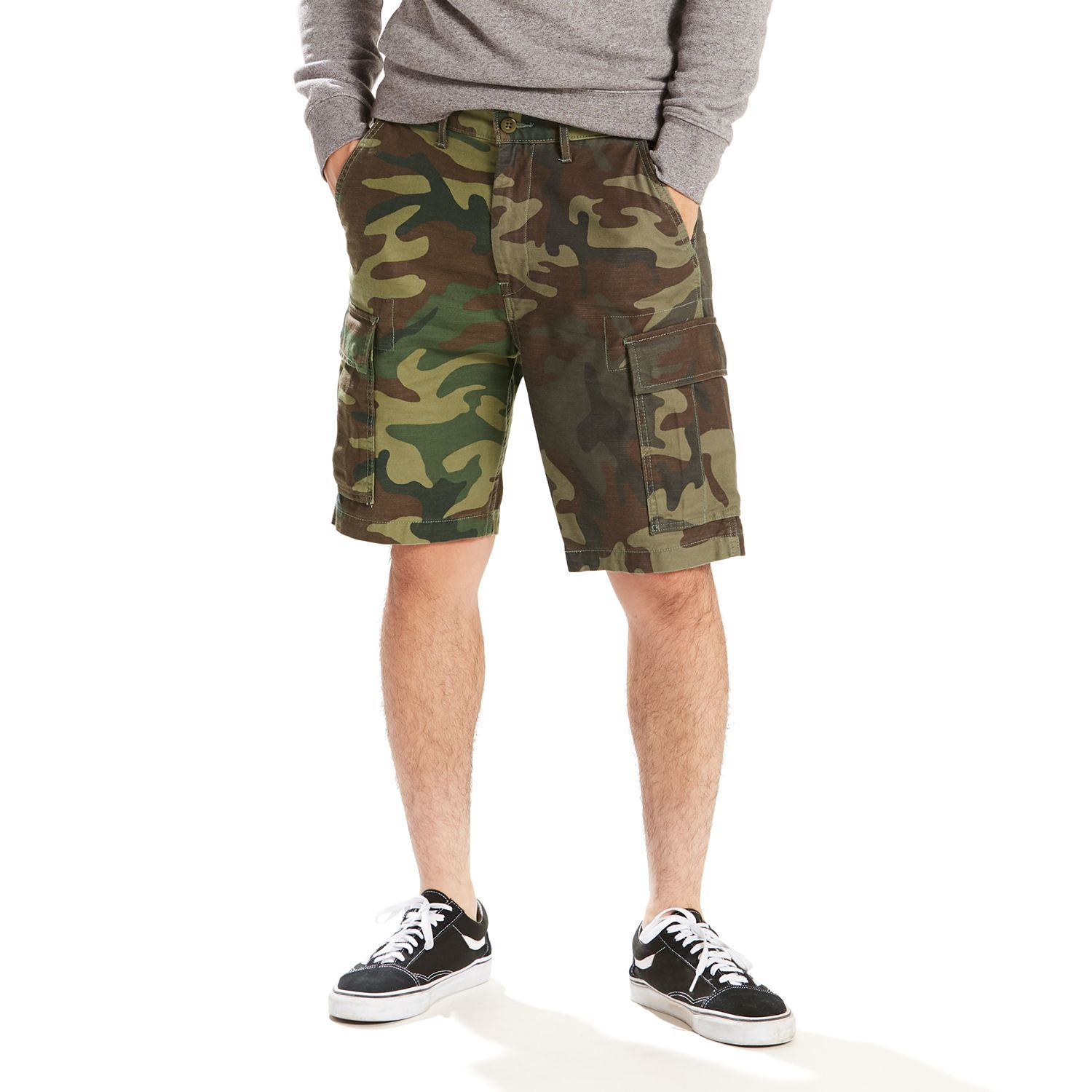 levi's camo cargo shorts