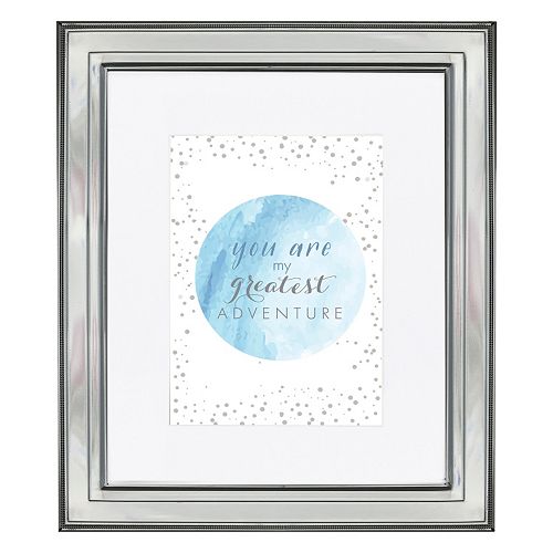 Luxe Collection 5” x 7” Matted Shiny Silver Finish Frame