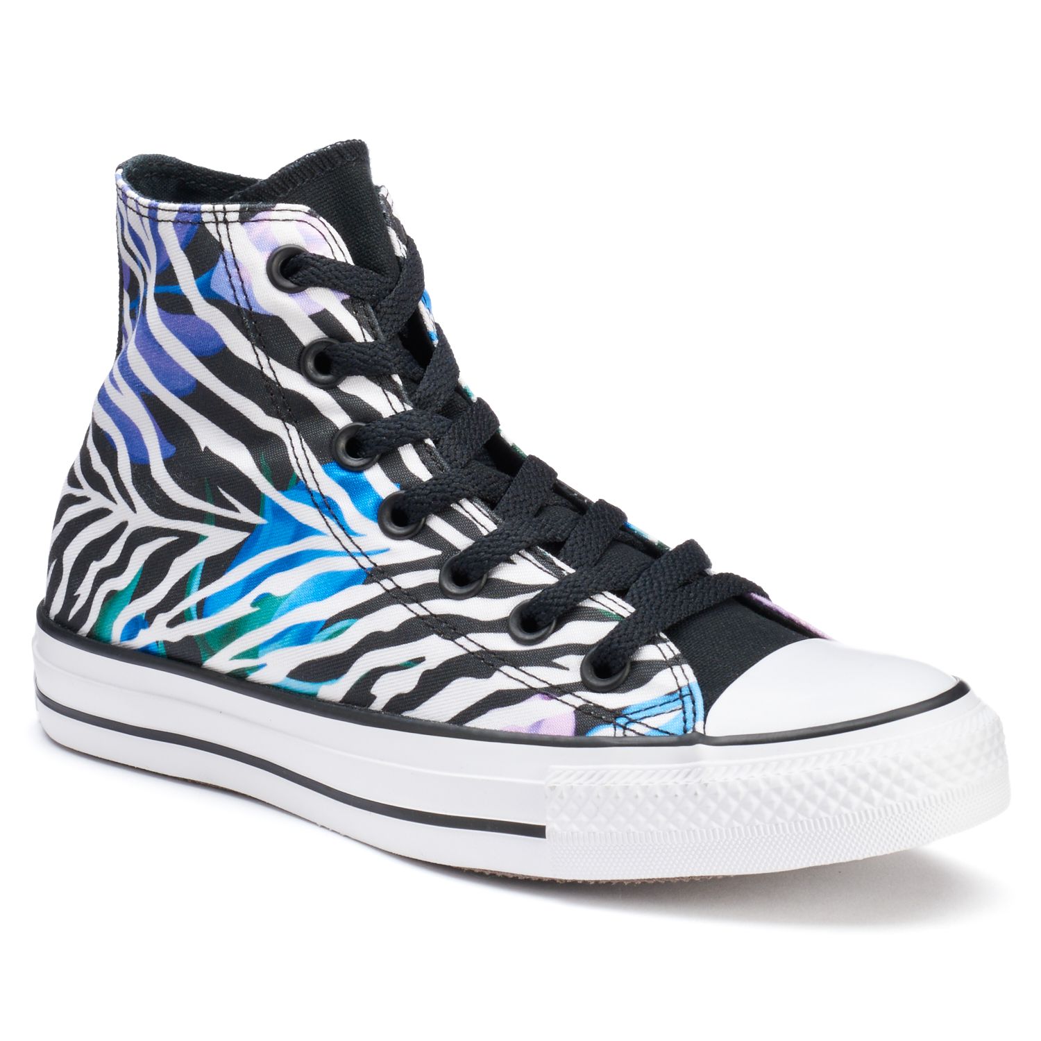 zebra print converse high tops