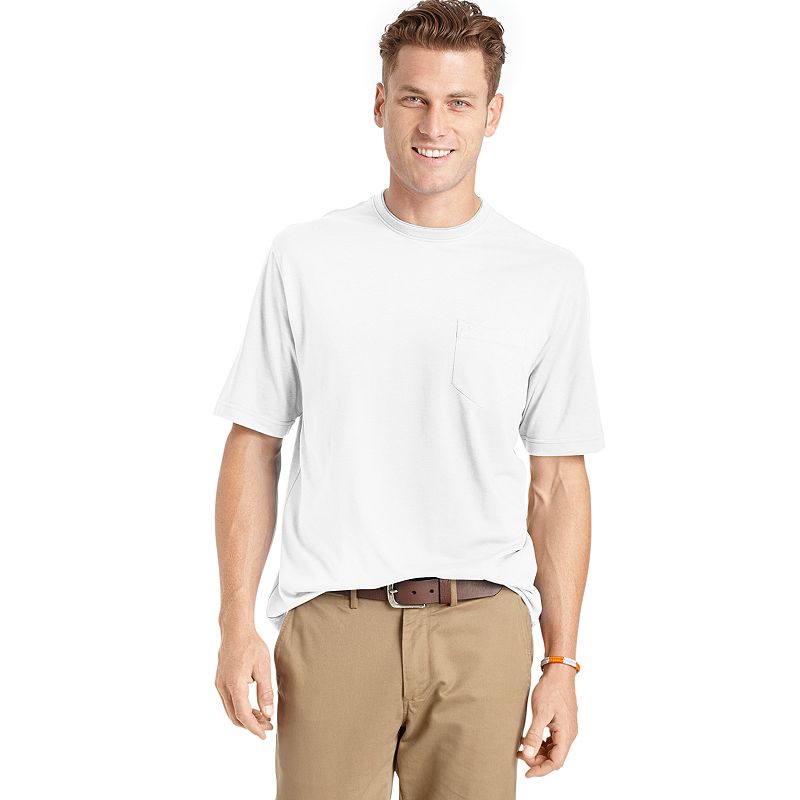 UPC 015844491976 product image for Men's IZOD Mock-Layer Crewneck Tee, Size: XXL, White | upcitemdb.com