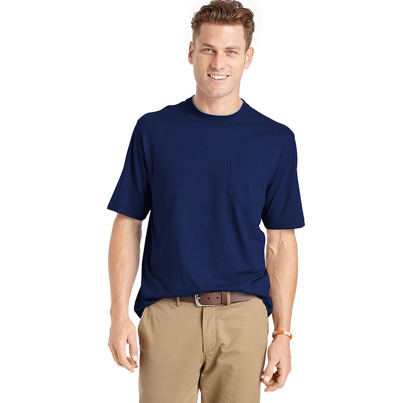 UPC 015844491983 product image for Men's IZOD Mock-Layer Crewneck Tee, Size: Small, Brt Blue | upcitemdb.com