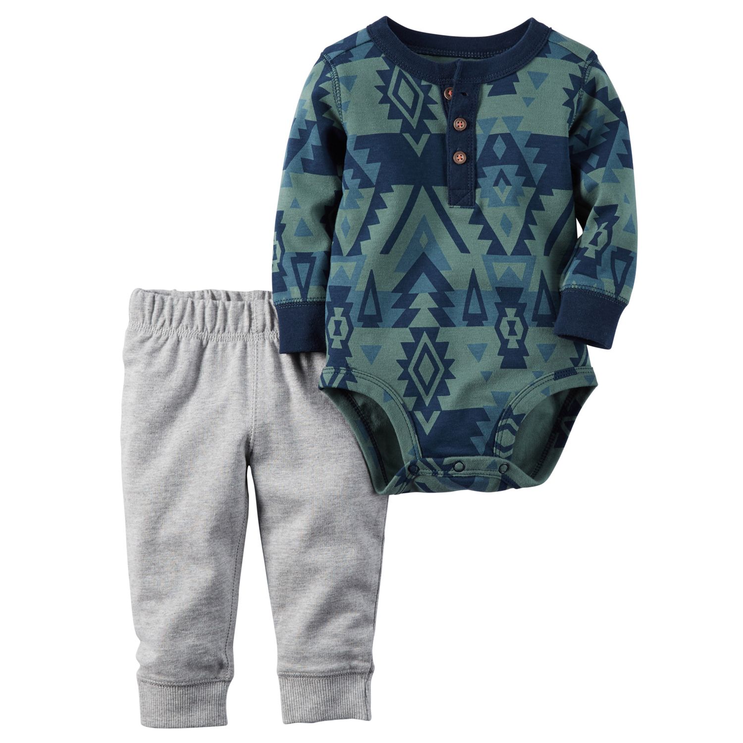 baby boy henley bodysuit