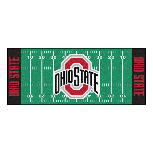FANMATS Ohio State Buckeyes Football Field Rug