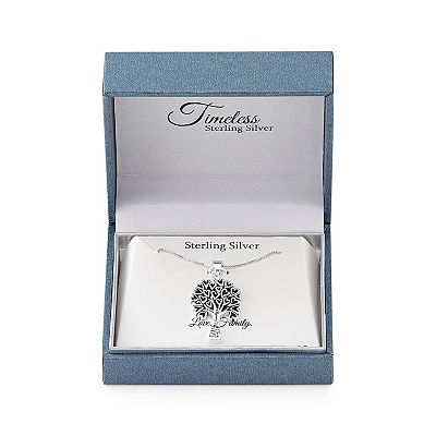 Timeless Sterling Silver Family Tree Pendant