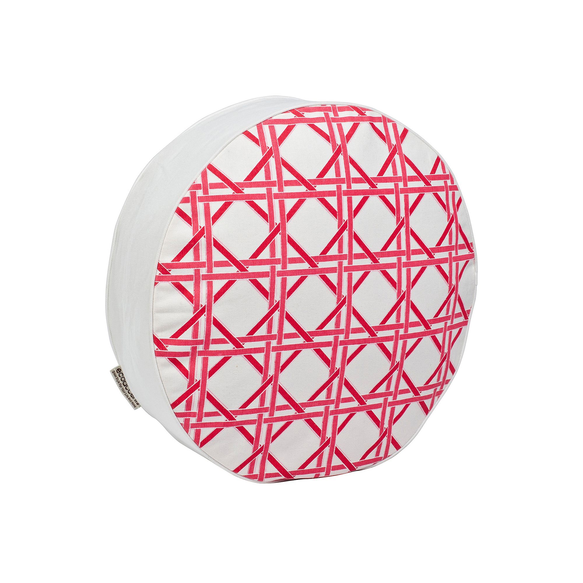 Greendale Home Fashions Cane Round Throw Pillow, Pink