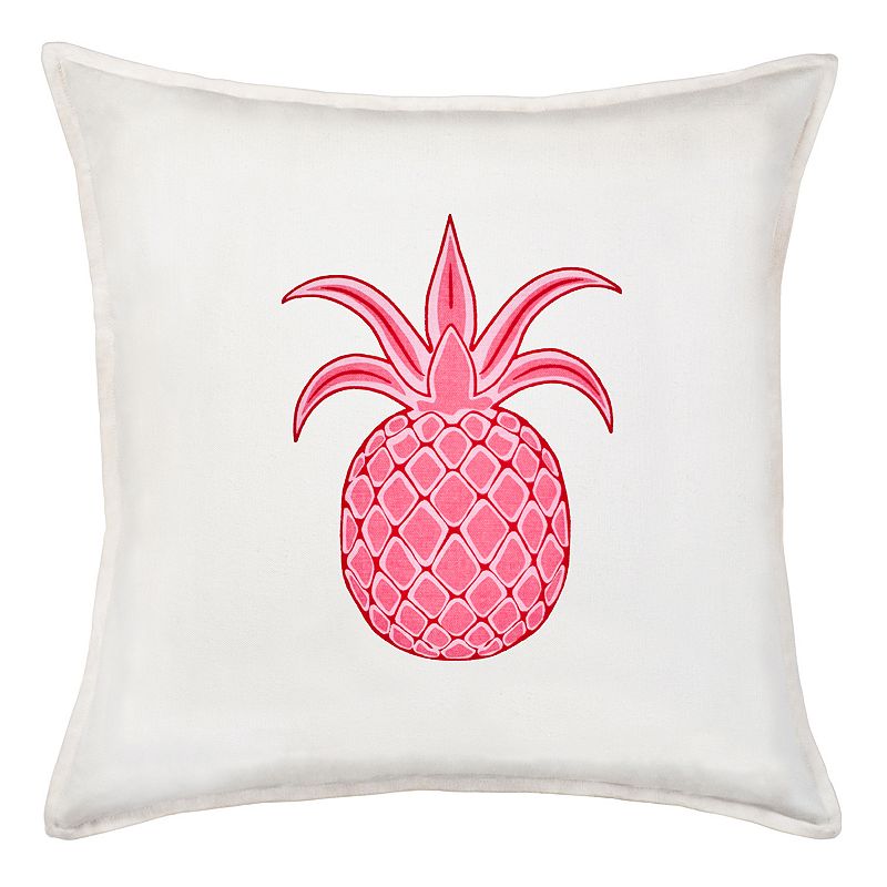 Greendale Home Fashions Pineapple Throw Pillow, Pink, 20X20